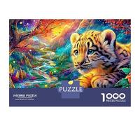 Leopard Cub in A Magic Forest Puzzle Da 1000 Pezzi The Forest King Gioco Educativo Classico Per Il Tempo Del Puzzle in Famiglia 70x50cm/1000pcs