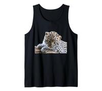 Leopard Cucciolo Adorabile Baby Snow Leopard Big Cat Canotta