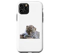 Leopard Cucciolo Adorabile Baby Snow Leopard Big Cat Custodia per iPhone 11 Pro