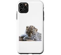 Leopard Cucciolo Adorabile Baby Snow Leopard Big Cat Custodia per iPhone 11 Pro Max