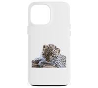 Leopard Cucciolo Adorabile Baby Snow Leopard Big Cat Custodia per iPhone 13 Pro Max