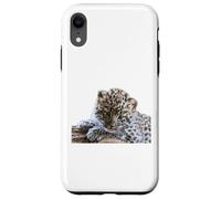 Leopard Cucciolo Adorabile Baby Snow Leopard Big Cat Custodia per iPhone XR
