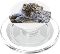 Leopard Cucciolo Adorabile Baby Snow Leopard Big Cat PopSockets PopGrip per MagSafe