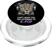 Leopard Cuffie K-Pop Fan Ascolto Musica PopSockets PopGrip per MagSafe