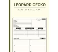 Leopard Gecko Care Log & Meal Plan Book