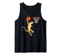 Leopard Gecko Playing Sports Lizard & Reptiles Basketball Canotta