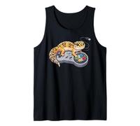 Leopard Gecko Playing Video Game Lizard & Reptiles Gamers Canotta
