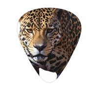 Leopard hunting - Set di 12 plettri per chitarra, sottili, medi e spessi, adatti per chitarra, basso, chitarra elettrica e ukulele