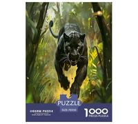 Leopard Jigsaw Puzzle Impossibili 1000Pcs Decorazione Per La Casa. Rilassamento E Intelligence Per Adulti E Bambini Da 12 Anni 70x50cm/1000pcs