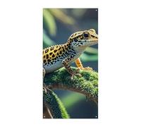 Leopard Little Gecko Copertura per porta estiva grande striscione da appendere per porta di benvenuto sfondo banner per porta d'ingresso festa primavera decorazione interna esterna
