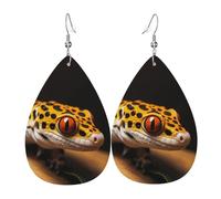 Leopard Little Gecko Orecchini In Pelle A Goccia Per Donne Innovativi Orecchini Leggeri Ciondolo Con Pendente A Goccia Per Feste Appuntamenti Balli