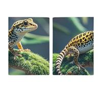Leopard Little Gecko - Porta passaporto da viaggio con slot per carte di credito e carta d'imbarco, porta passaporti, carte di credito