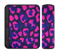 Leopard Pattern Blu Rosa 2 pz Cinture di Sicurezza Coperture per le Donne Stop cintura di sicurezza Taglio nel collo per Borsa forro para cinturon de seguridad