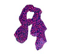 Leopard Pattern Blu Rosa Scialli lunghi e avvolge elegante testa avvolge per le donne per la sera bufandas para mujer para frio