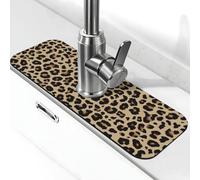 Leopard Print-1 tappetino per rubinetto per lavello da cucina, assorbente ad asciugatura rapida, tappetino drenante per lavello da cucina, tappetino per lavello da bagno