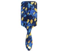 Leopard Print Blue Godlen friendly spazzola per capelli spessi Progettato cuoio capelluto massaggiatore spazzola per capelli lisci con manico ergonomico cepillo para peinar