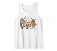 Leopard Print Boo Ghost - Costume da Zucca di Halloween Canotta