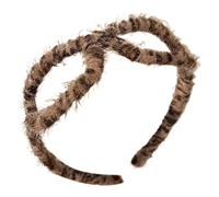 Leopard Print Headband, Eyeglass Shaped Hairband, Fashion Makeup Headwear, 4.72x5.91x1.97 inches, Soft Fabric, Non-Slip Design, Perfect for Bath, Sports, Daily Wear