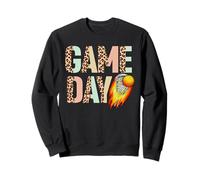 Leopard Print Lacrosse Mom Camicie per Le Donne Game Day Vibes Felpa