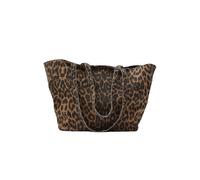 Leopard print large capacity single shoulder shopping tote bag for women
