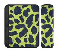 Leopard Print Lime Verde e Blu Navy 2 Pack Cinture di Sicurezza Stop Cintura di Sicurezza Taglio nel Collo per Truck funda para cinturón de carro
