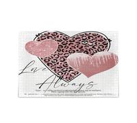 Leopard Print Love Always Heart Puzzle in legno per adulti Impossible Difficult Challenging Family Puzzle 500 pezzi