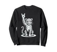 Leopard Punk Rock Rocker Heavy Metal Felpa