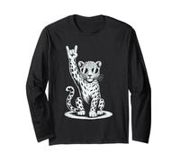 Leopard Punk Rock Rocker Heavy Metal Maglia a Manica