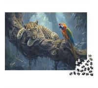 Leopard Puzzle 1000 Pezzi, Gioco Familiare, Festa Aziendale, Regalo Per Amore E Amico 1000pcs (75x50cm)