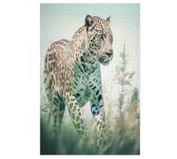 Leopard Puzzle Adulto Bambini 1000 Pezzi - Giochi Bambini Per 12 Anni - Giochi In Educativi Puzzles in Legno Regalo Bambina E Bambino - 78×53cm