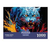 Leopard Puzzle Da 1000 Pezzi Per Adulti E Ragazzi Animal Jigsaw Gigante Multicolore Moderno Educativi Compleanno Travel Gift Qualità Premium 70x50cm/1000pcs