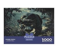 Leopard Puzzle Impossible 1000Pcs Decorazione Per La Casa. Rilassamento E Intelligence Per Adulti E Ragazzi Da 14 Anni 70x50cm/1000pcs