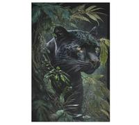 Leopard Puzzle in Legno 1000 Pezzi, Puzzles Per Adulti E Bambini Per La Stampa Ad Alta Definizione, Gioco Di Famiglia Sfida 78×53cm