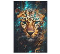 Leopard Puzzles in Legno 1000 Pezzi, Adulto Bambino Puzzles Per La Stampa Ad Alta Definizione, Gioco Di Famiglia Sfida 78×53cm