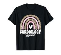 Leopard Rainbow Cardiology Squad Cardiologo per donne uomini Maglietta