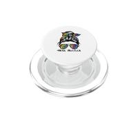 Leopard Rainbow Nail Hustler Nail Tech Techniques Nail Boss PopSockets PopGrip per MagSafe