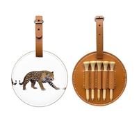 Leopard Ready to Pounce - Borsa per tee da golf, facile da trasportare e più efficiente nel giocare a golf