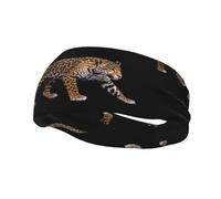 Leopard Ready to Pounce Yoga Sport Fitness Fascia Unisex Running Basket Fascia Elastica Fascia Sportiva Assorbente Del Sudore,