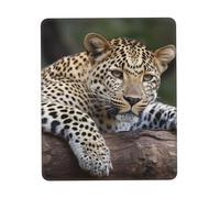 Leopard Resting On A Tree Tappetino Mouse Antiscivolo Tappetino per Mouse Base in Gomma Mousemat per Casa Ufficio Laptop 25X30Cm