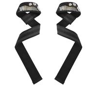 Leopard Rose - Polsiere in stile gotico per sollevamento pesi, 66 cm, coppia di cinghie da palestra per allenamento, palestra, powerlifting, bodybuilding