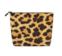 Leopard Skin Pattern Organizzatore Donne Sacchetto di Viaggio Finta Canapa Sacchetto Cosmetico Borsa Grande Capacità Con Cerniera Caso
