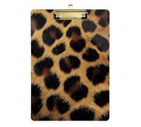 Leopard Skin Texture A4 Appunti Kit Trasparente per Insegnante Infermieristica Oro 22,9 x 30,5 cm
