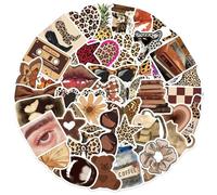 Leopard Sticker Leopard Stickers 50 pezzi Skateboard Graffiti Adesivi Moto Bicicletta Snowboard Bagagli Auto Valigia per Bambini e Ragazzi Impermeabile Vinile Decals