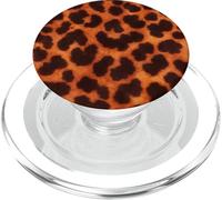 Leopard Tartaruga Shell Stampa Estetica Arancione Marrone Scuro PopSockets PopGrip per MagSafe