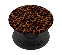 Leopard Tartaruga Shell Stampa Estetica Giallo Marrone Scuro PopSockets PopGrip Adesivo