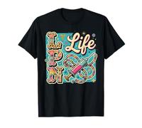 Leopard Tie Dye LPN Life Nurse Squad Infermieri Maglietta