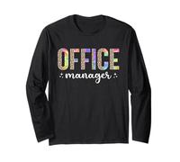 Leopard Tie Dye Office Manager Apprezzamento per Le Donne Uomini Maglia a Manica