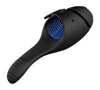 Leopard - vibratore punto G ricaricabile - nero
