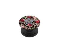 LeopardCherry Trendy Vintage Vibrant Leopard Print Cherry PopSockets PopGrip Adesivo