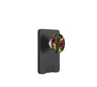 Leopardi con rose rosse nel leopardo della giungla PopSockets PopWallet per MagSafe